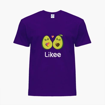 Детская футболка для девочек Лайк Авокадо (Likee Avocado) (25186-1031-20) 104-110 см Хлопок Фиолетовый