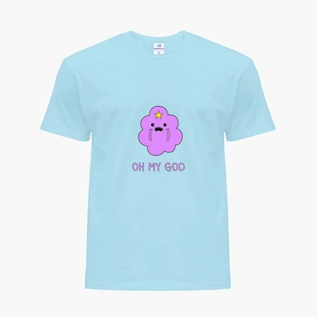 Детская футболка Время приключений Принцесса бубльгум (Adventure Time Princess Bubblegum) (25186-1575) 88-104 см Хлопок Голубой