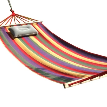 Гамак підвісний з каркасом 190х100 Планка 100см Hammock Темно-червоний