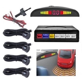 Паркувальна система на 4 датчики паркування, парктронік з LED дисплеєм Parking Assistant Sensor Black