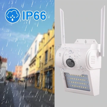 Современная Уличная IP камера видеонаблюдения с прожектором WiFi 2 мп UKC CAMERA D2 белая