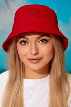 Панама лето стильный логотип Braxton 1341 красный