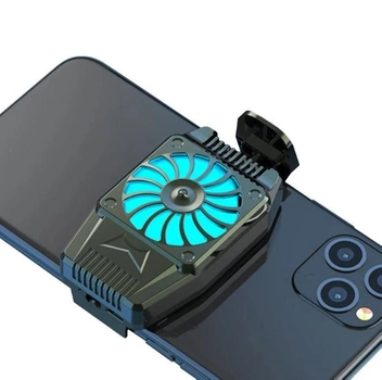 Охлаждающий радиатор Mobile Phone Lesko H15 Cable Black для смартфона