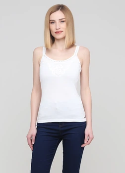 Белая майка - женская майка Tommy Hilfiger TH1337W XXS Белый