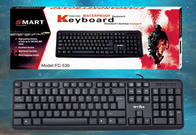 Клавіатура Weibo FC-530 USB, Чорний