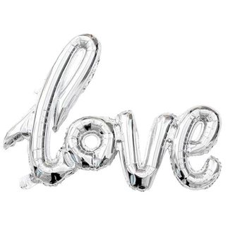 Повітряні кульки "Love silver", 1 м