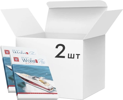 Набор блокнотов Аркуш Water boats 14.8х20.3 см в клетку 80 листов 2 шт (1В406)