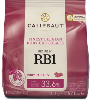 Шоколад Callebaut Ruby бельгійський 400 г (5410522645859)