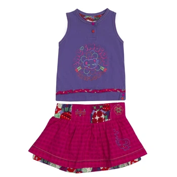 Костюм: Майка з спідницею Losan Mc baby girls (018801504/143) Бузковий M9-74 см
