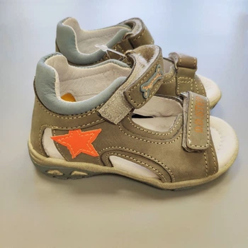 Босоніжки для хлопчика DDStep Khaki Зі зіркою AC290-262 23р. 14,5см Хакі