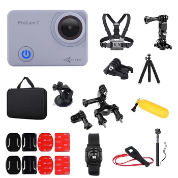 Набор лыжника 35 в 1 : экшн-камера AIRON ProCam 7 Touch с аксессуарами