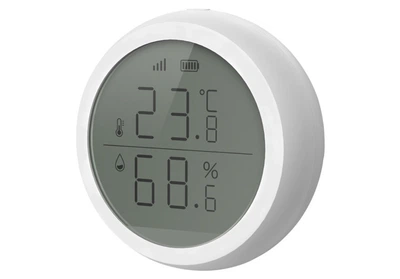 Беспроводной ZigBee датчик температуры и уровня влажности воздуха в помещении Tervix T&H с экраном, 412041