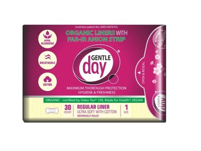 Щоденні прокладки, Gentle Day, 1 крапля, 155 мм, 30 шт/уп