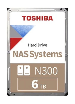 Накопитель HDD SATA 6.0TB Toshiba N300 NAS 7200rpm 256MB (HDWG160UZSVA)