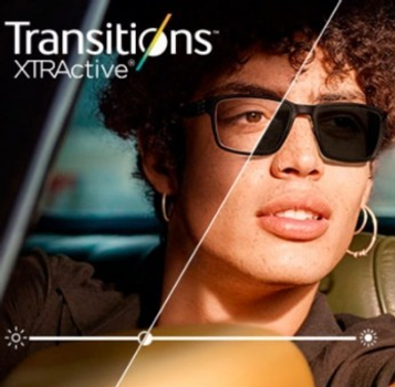 Лінза для окулярів фотохромна Le Perle 1.6 Transitions XTRACTIVE (11-97%) SH Grey Ø75 S-3.00 C-0.00