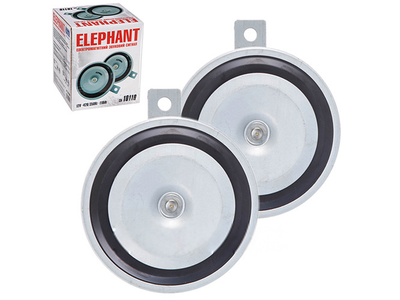 Клаксон звуковой сигнал для автомобиля Еlephant СА-10110 Ø110mm дисковый