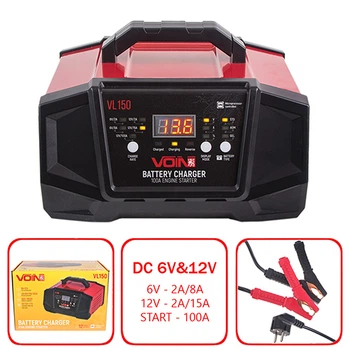 Пуско зарядное устройство для автомобильного аккумулятора VOIN VL-150 LCD индикация