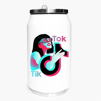 Термобанка ТикТок (TikTok) 350 мл (31091-1647) термокружка термос из нержавеющей стали с трубочкой