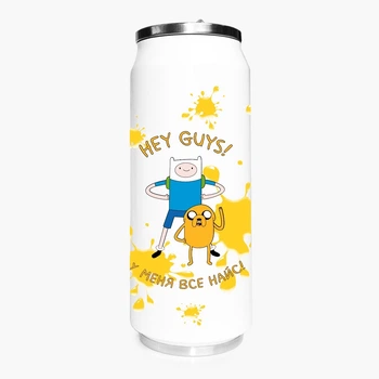 Термобанка Время приключений Финн и Джейк пес (Adventure Time Finn & Jake the dog) 500 мл (31091-1579) термокружка термос из нержавеющей стали с трубочкой