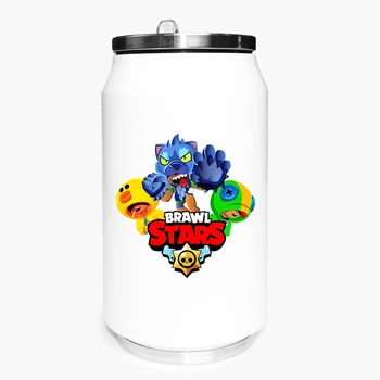 Термобанка Бравл Старс (Brawl Stars) 350 мл (31091-1702) термокружка термос из нержавеющей стали с трубочкой