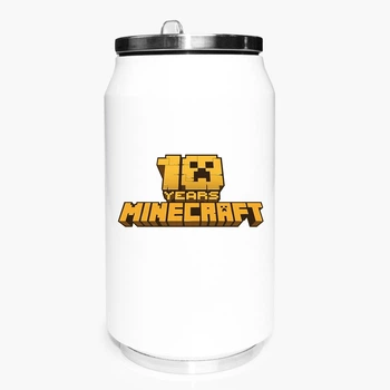 Термобанка Майнкрафт (Minecraft) 350 мл (31091-1171) термокружка термос из нержавеющей стали с трубочкой