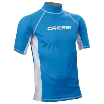 Футболка Cressi sub Rash Guard Short Man біло-блакитна Біло-блакитний S