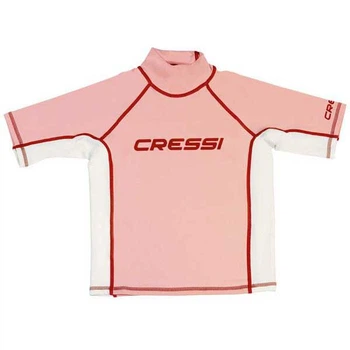 Футболка детская Cressi sub Rash Guard Short бело-розовая Бело-розовый 8/9 лет