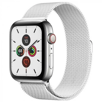 Ремешок Миланская петля (Milanese Loop) для Apple Watch 38mm/40mm/41mm (28) Antique White белый