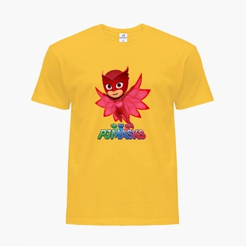 Детская футболка Герои в масках (PJ Masks) (25186-1615) 134-140 см Хлопок Желтый