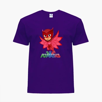 Детская футболка Герои в масках (PJ Masks) (25186-1615) 158-164 см Хлопок Фиолетовый