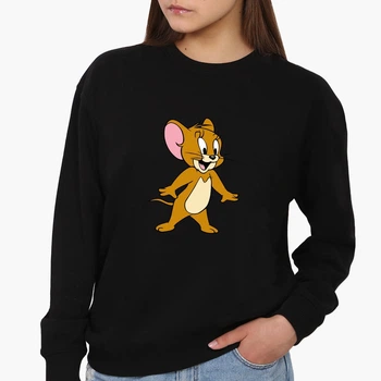Свитшот женский Том и Джерри (Tom and Jerry) (8771-1958) Черный S