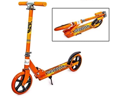 Самокат двоколісний Scooter Помаранчевий складний S-1843493908-1