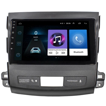 Штатная магнитола Lesko для Mitsubishi Outlander XL 2005-2010 / XL рестайлинг 2009-2013 9" 1/16GB Wi-Fi Optima GPS-навигация Android