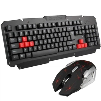 Беспроводная игровая клавиатура с мышкой UKC HK-6700 - Беспроводный игровой комплект клавиатура и мышь для ПК