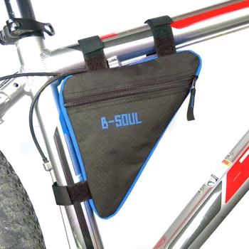 Велосипедна трикутна сумка B-Soul велосумка на раму Black-Blue