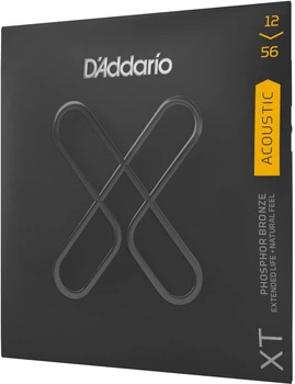 Струны для акустических гитар D'Addario XTAPB1256 XT Phosphor Bronze Light Top / Medium Bottom 12-56