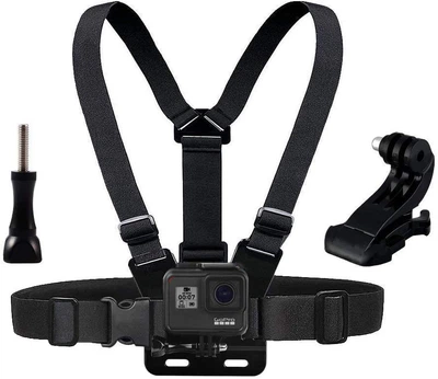Кріплення на груди для GoPro, Xiaomi, SJCam, Eken + тримач із гвинтом Alitek Chest Mount (68009)