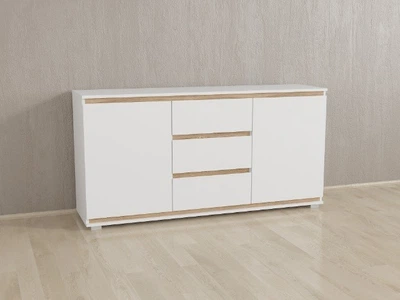 Комод Forte Mikkel Ш 1502 / В 759 / Г 390 Белый + Дуб сонома