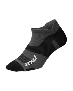 Компрессионные спортивные короткие носки 2XU, Vectr Ultralight, S (35-38), титановый/черный