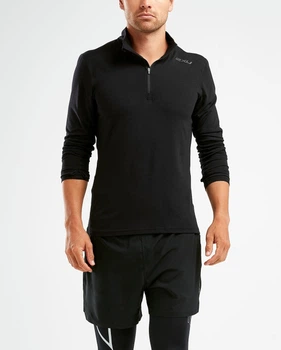 Чоловіча спортивна кофта 2XU, HEAT 1/4 Zip Top, S, чорний