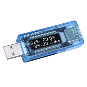 USB Тестер Keweisi KWS-V20 амперметр вольтметр вимірювач ємності акумулятора