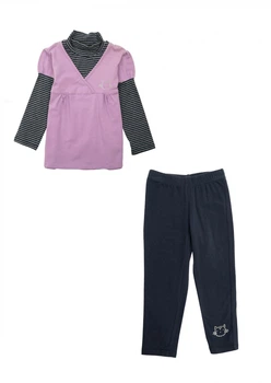 Костюм: Туника с леггинсами Losan Mc baby girls (026-8050AD/82) Малиновый 2 Years-92 см