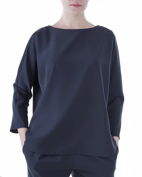 Блуза жіноча EMPORIO ARMANI (WKNK12T-WMO15-920/8) Синій 40