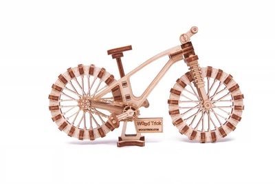 Механический 3D пазл Wood Trick Вудик мини велосипед (82 детали)