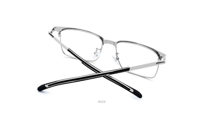 Оправа для окулярів титанова без гвинтів 989 Срібляста (ODO3)