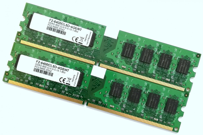 Пара оперативной памяти G.Skill DDR2 4Gb (2Gb+2Gb) 800MHz 6400U CL5 (F2-6400CL5D-4GBNT) Б/У