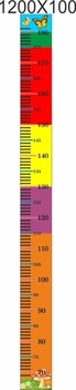 Стенд для школы, детского сада. Ростомер. ViTaLa, фигурный, 1200х100 мм, полноцветный, (ДС000208)