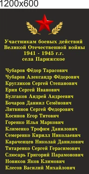 Табличка, ViTaLa, пряма 1200х600 мм, чорний (Ф000019)