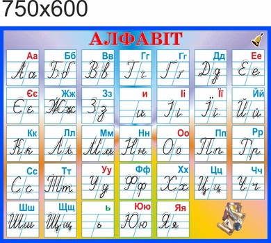 Стенд, алфавит, ViTaLa, фигурный, 750х600 мм, полноцветный, (КУ000036)