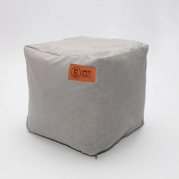 Пуф Куб SanchoBAG, розмір 40x40x40, матеріал Оксфорд, колір Сірий